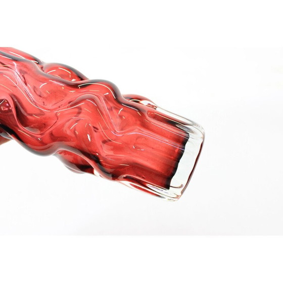 Image 1 of Vaso vintage color rubino di Pavel Hlava
