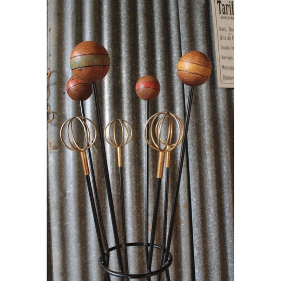 Image 1 of Vintage Geo Astrolab coat rack by Roger Feraud, 1950s