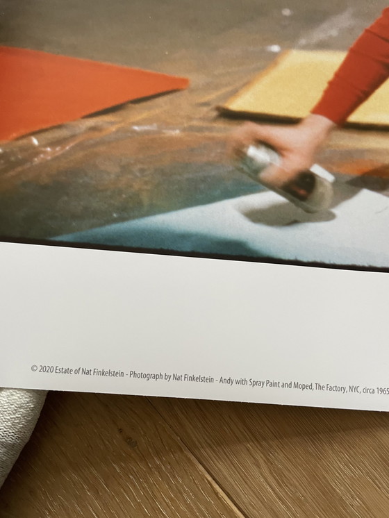 Image 1 of Nat Finkelstein (1933-2009), Andy Warhol con spray.   