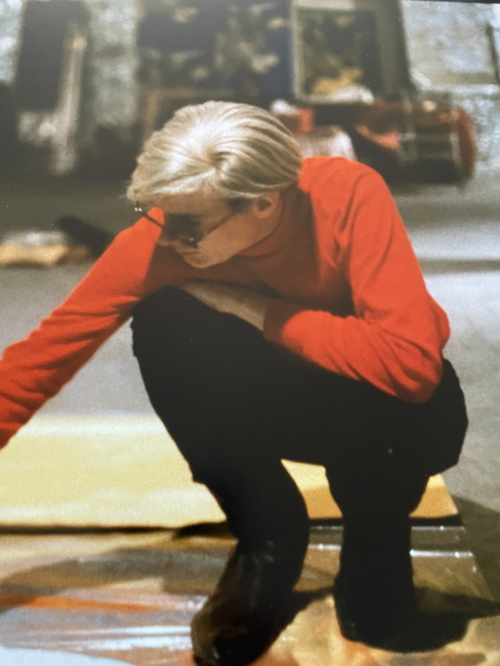 Image 1 of Nat Finkelstein (1933-2009), Andy Warhol con spray.   