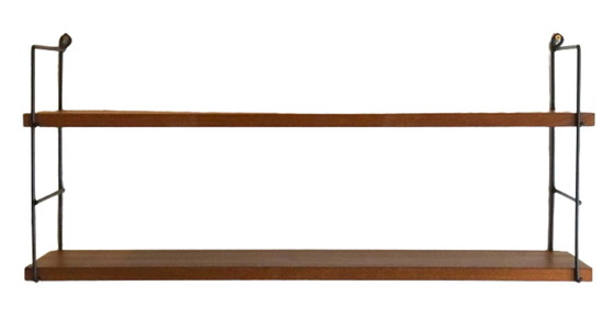 Image 1 of Etagère murale en bois 'Hillegersberg' vintage