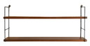 Scaffale da parete con ripiani in legno 'Hillegersberg' vintage