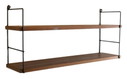 Scaffale da parete con ripiani in legno 'Hillegersberg' vintage