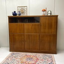 Vintage Midcentury Wall Cabinet Highboard Vitrine Bar Cupboard