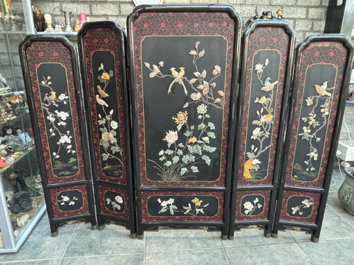 Chinese Inlaid Chamber Screen