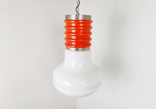 Space age glass pendant light, 1970s 