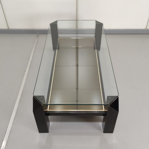 Belgo Chrome black coffee table