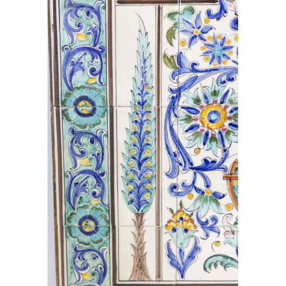 Image 1 of Vintage wall panel "Azulejos" in earthenware, 1987