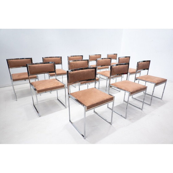 Image 1 of Set of 12 mid-century dining chairs, Italy 1970s