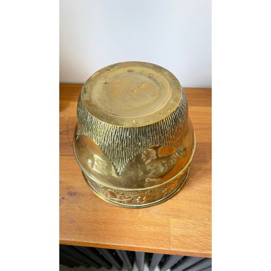 Image 1 of Vintage brass planter, 1980
