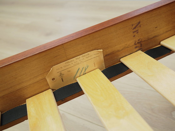 Image 1 of Teak Bed, Danish Design, 1960S, Designer: Sigfred Omann, Manufacture: Ølholm Møbelfabrik