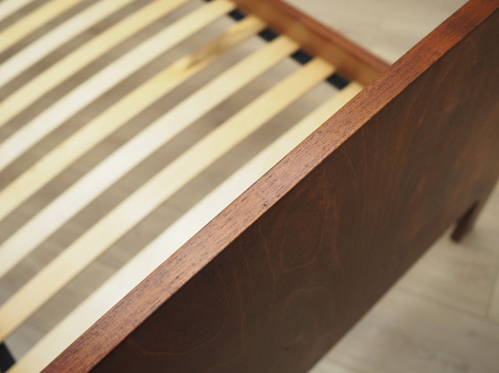 Image 1 of Teak Bed, Danish Design, 1960S, Designer: Sigfred Omann, Manufacture: Ølholm Møbelfabrik