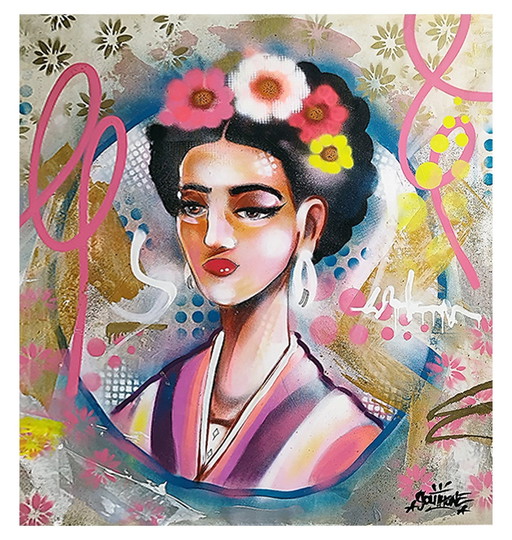 Artist Painting - Youthone - Madalena Carmen Frida Kahlo Calderon