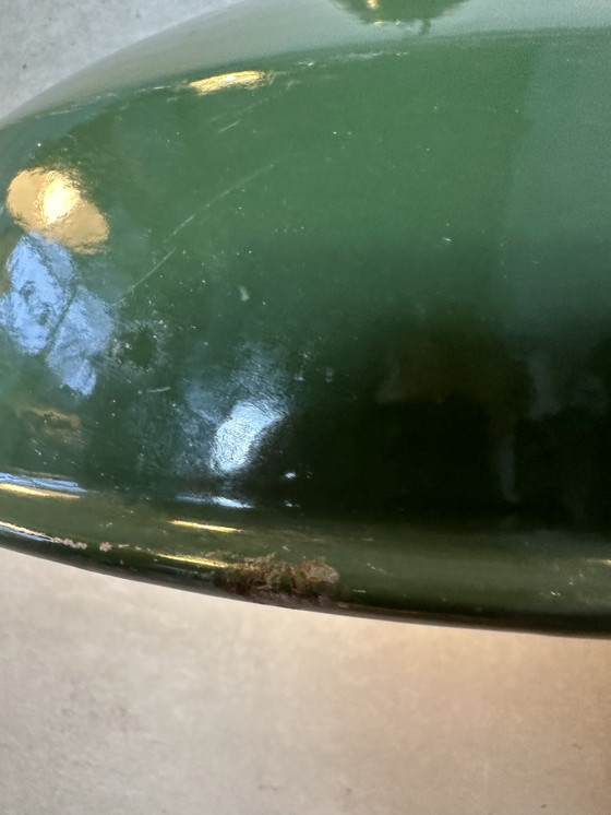 Image 1 of 2X Lampes Vintage Xl en émail - Vert