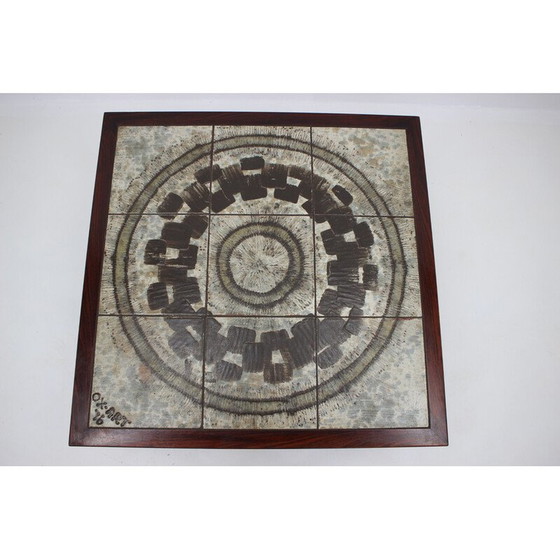 Image 1 of Tavolino da caffè vintage in ceramica danese "Ox Art", anni '70