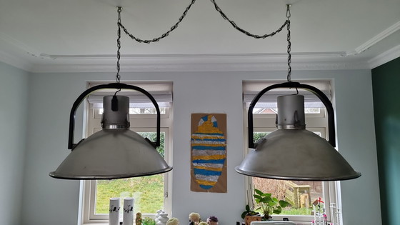 Image 1 of Large unique industrial pendant lights