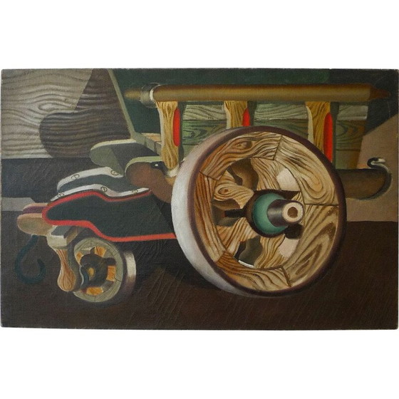 Image 1 of Vintage oil painting on canvas, Géa Augsbourg Switzerland 1932