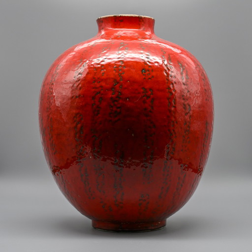 Fat Lava XL Carstens Tönnieshof Vase en céramique H 48cm Ø 36cm Poterie d'Allemagne de l'Ouest