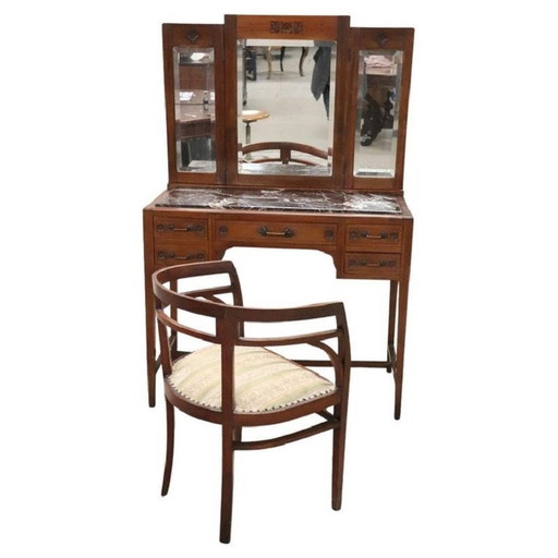 Dressing Table with Armchair, Early 20th Century