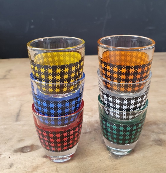 Image 1 of Bicchieri da shot vintage anni '60 del 1844