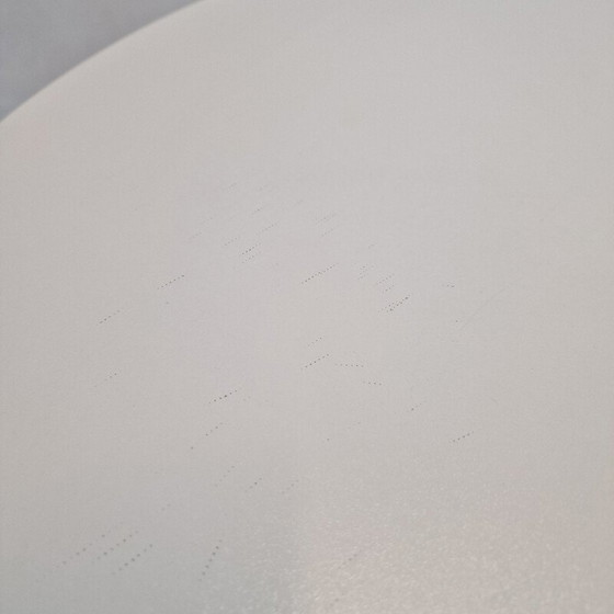 Image 1 of Tavolo da pranzo ovale vintage in legno impiallacciato bianco di Pierre Paulin per Artifort, 1960