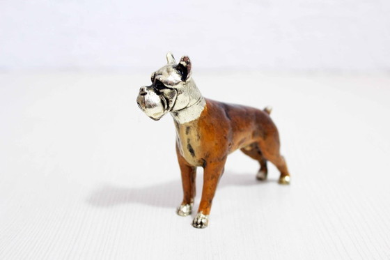 Image 1 of Boxer in solid pewter 1970/80