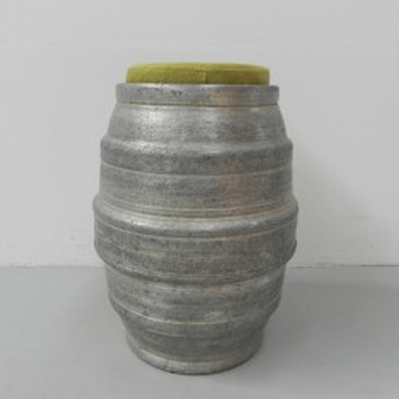 Image 1 of Industrial aluminum beer keg stool