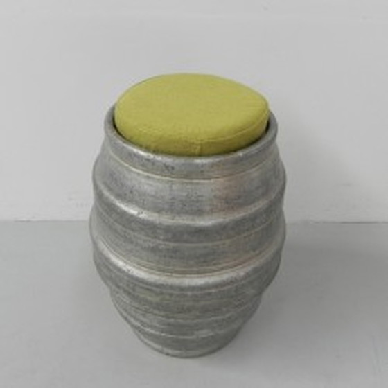 Image 1 of Industrial aluminum beer keg stool