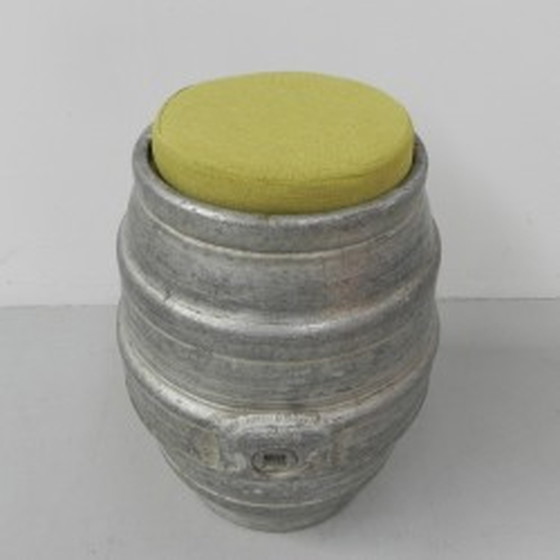 Image 1 of Industrial aluminum beer keg stool