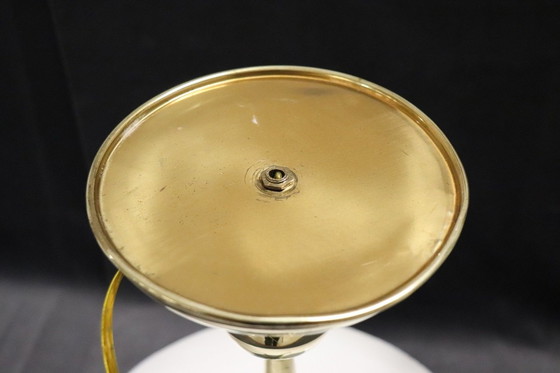 Image 1 of Brass Table Lamp in the style of Oscar Torlasco For Lumi, 1950S