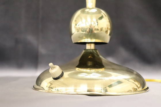 Image 1 of Brass Table Lamp in the style of Oscar Torlasco For Lumi, 1950S