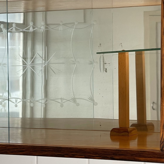 Image 1 of Hanging Display Case In Art Deco Style