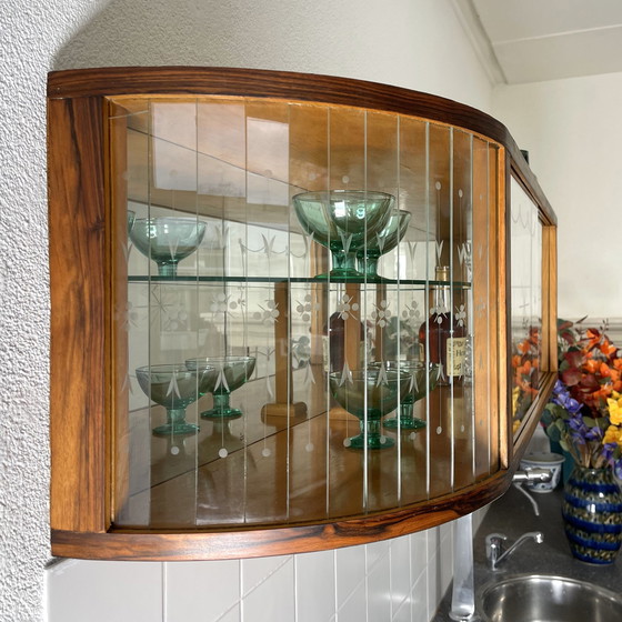 Image 1 of Hanging Display Case In Art Deco Style