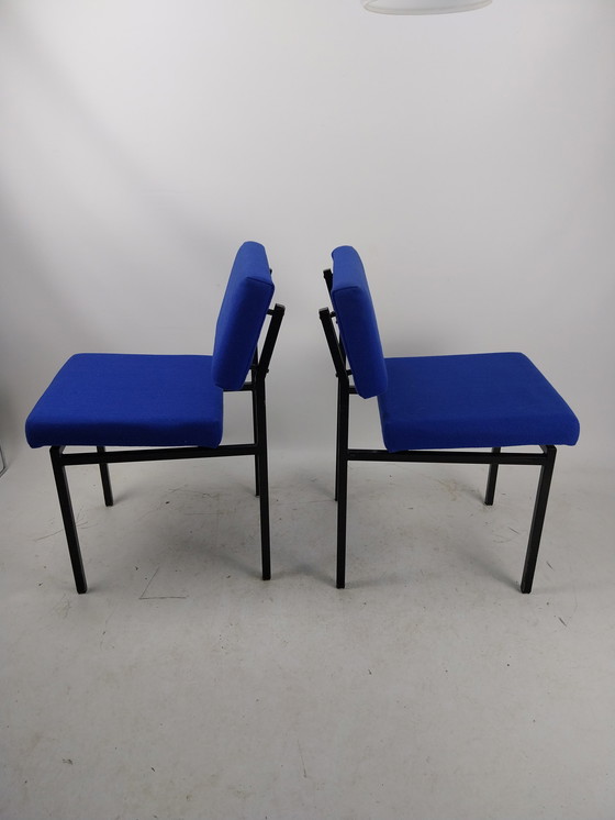 Image 1 of 2x Spectrum chair 1960s in original blue fabric. 43 x 50 x 70cm zh 45cm