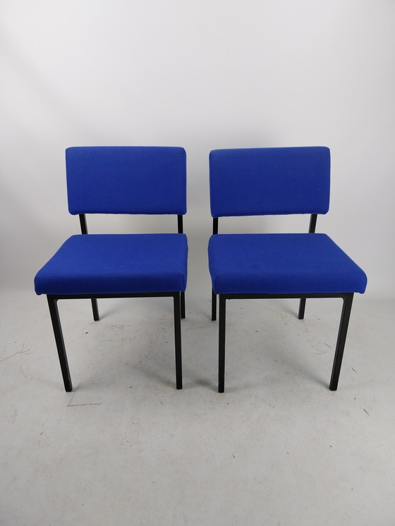 Image 1 of 2x Spectrum chair 1960s in original blue fabric. 43 x 50 x 70cm zh 45cm