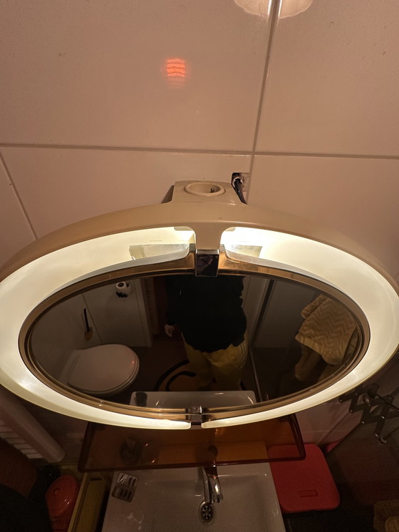 Image 1 of Allibert Oval Plastic Mirror