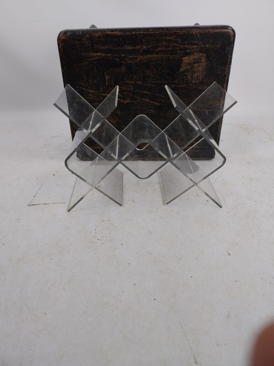 Image 1 of 1 x plexiglass wine rack for 9 bottles