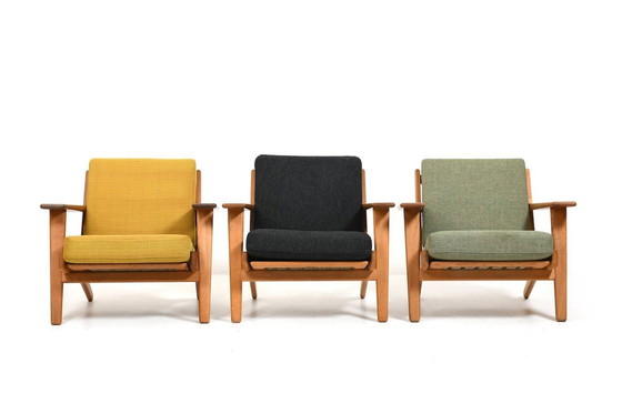 Image 1 of GE-290 Easy Chairs by Hans J. Wegner for Getama, 1950s, Set of 3