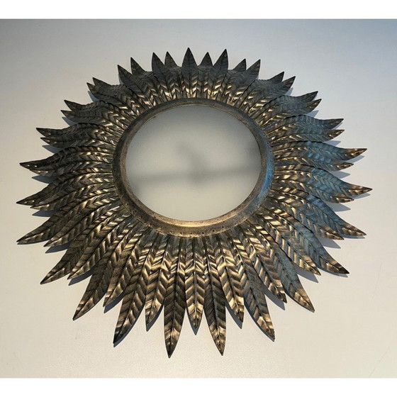 Image 1 of Soleil vintage silver-plated ceiling lamp, 1970
