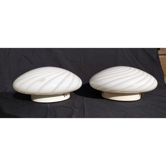 Image 1 of Pair of italian Murano vintage wall lamps, 1960
