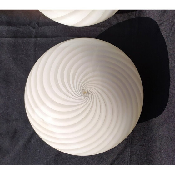 Image 1 of Pair of italian Murano vintage wall lamps, 1960