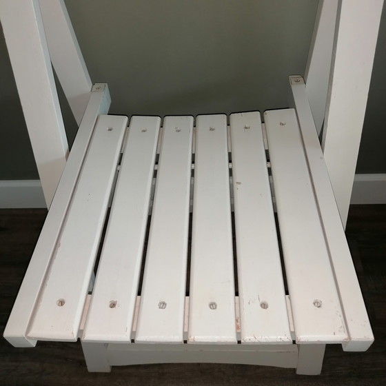 Image 1 of Design folding chair white Aldo Jacober for Alberto Bazzani