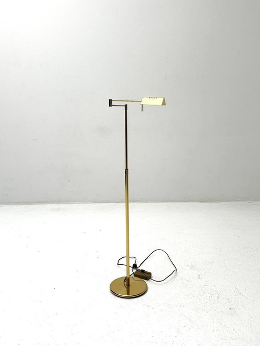 Adjustable brass floor lamp by Fratelli Martini, 1980s