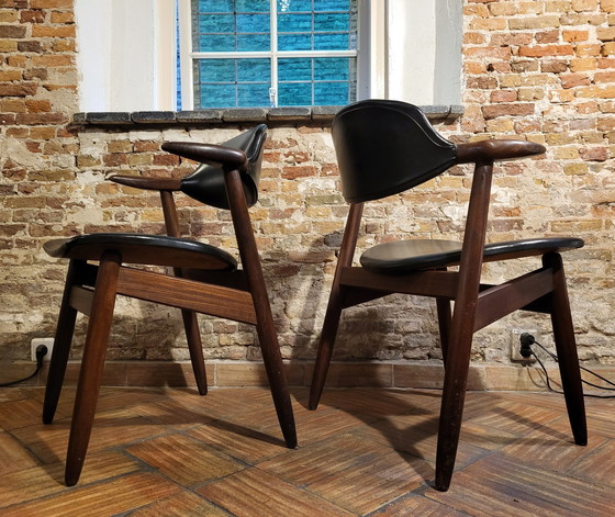 Image 1 of 2X Vintage 'Koehoorn' Tijsseling Chairs