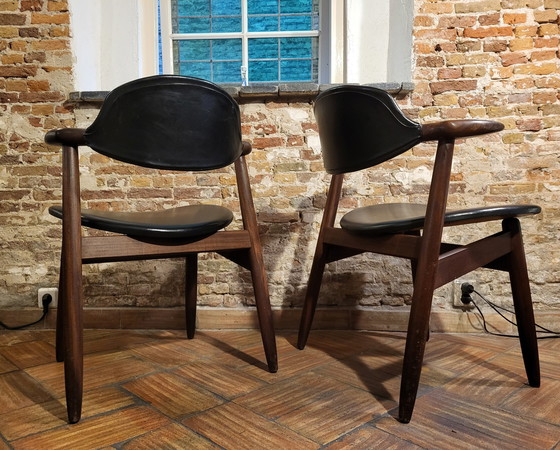 Image 1 of 2X Vintage 'Koehoorn' Tijsseling Chairs