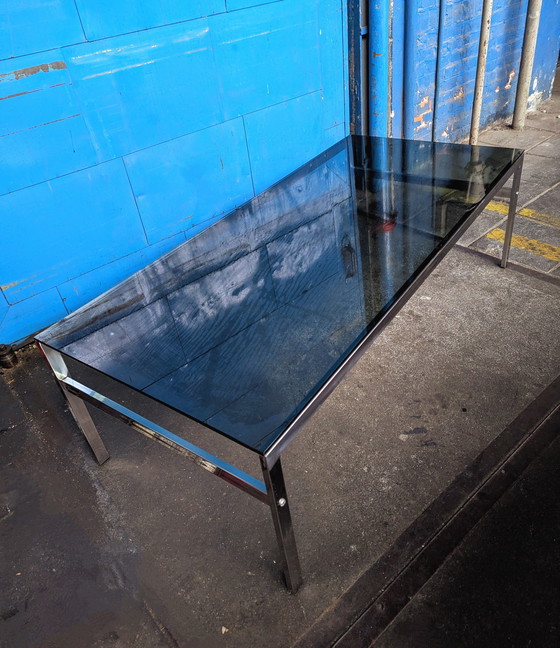 Image 1 of Vintage Danish Glass Coffee Table/ Coffee Table