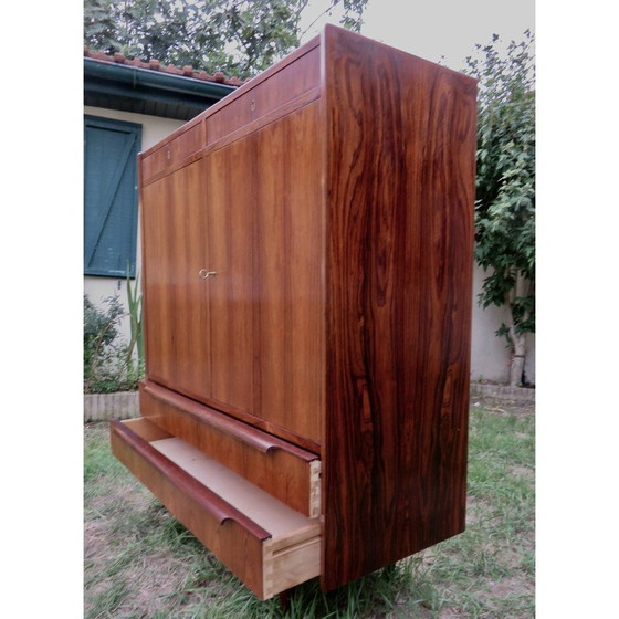 Image 1 of Vintage rosewood highboard with drawers, Denmark 1960