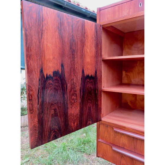 Image 1 of Vintage rosewood highboard with drawers, Denmark 1960