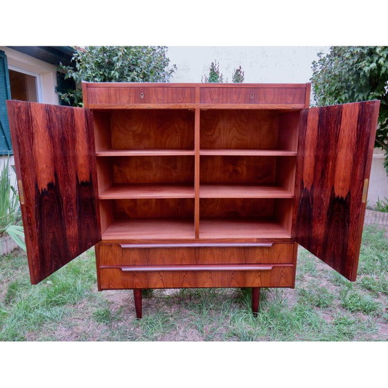 Image 1 of Vintage rosewood highboard with drawers, Denmark 1960
