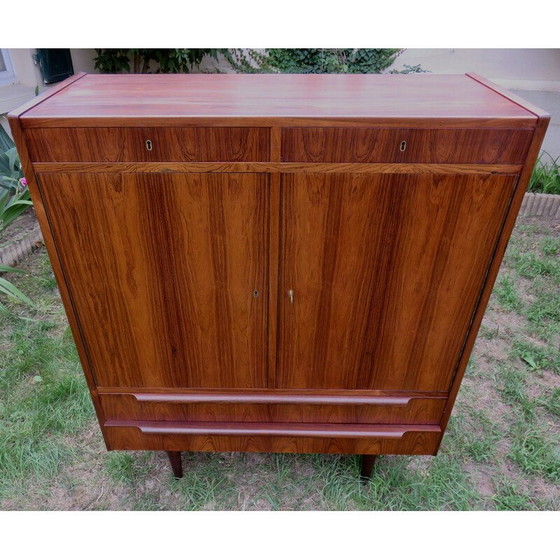 Image 1 of Vintage rosewood highboard with drawers, Denmark 1960